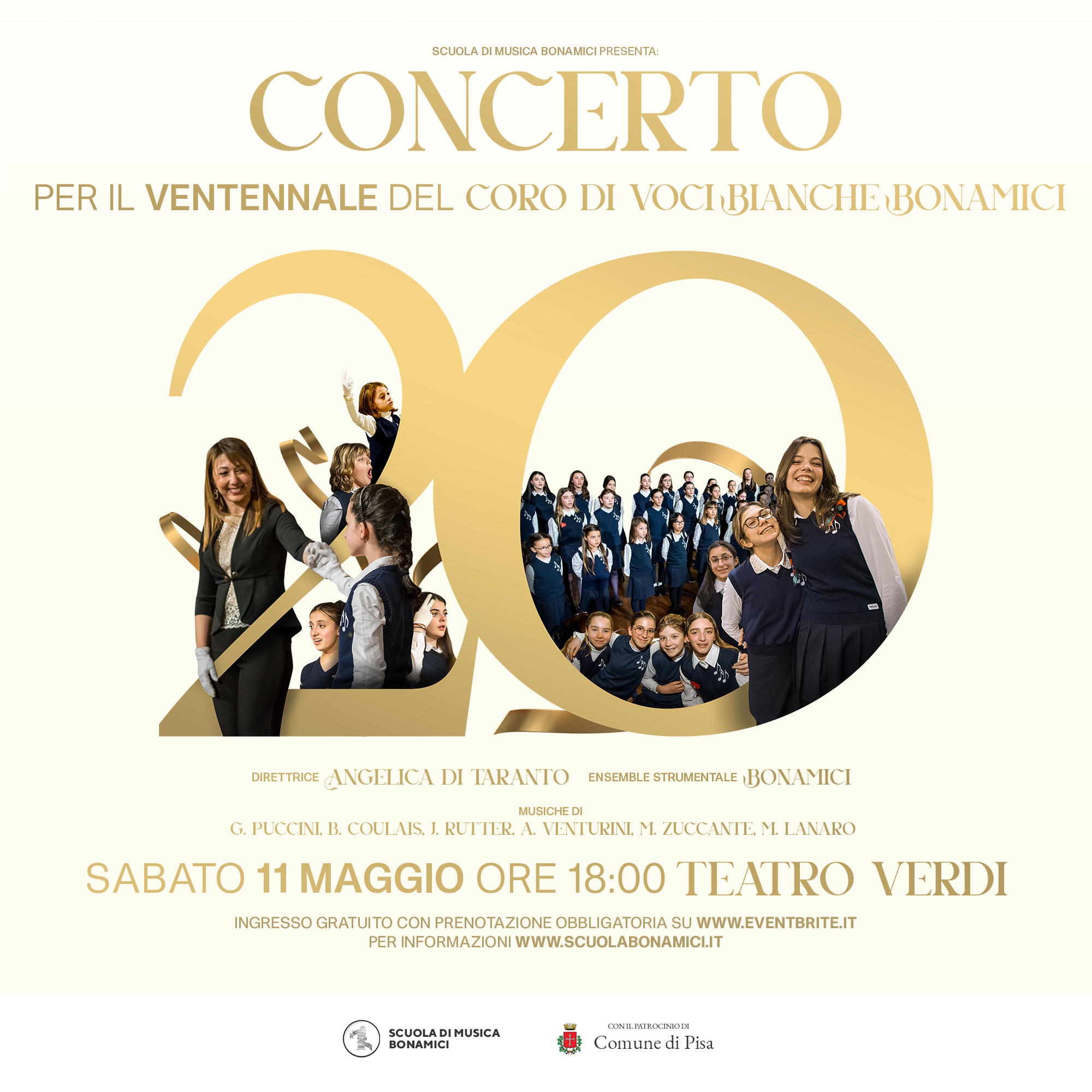 Concerto del ventennale del Coro di Voci Bianche Bonamici