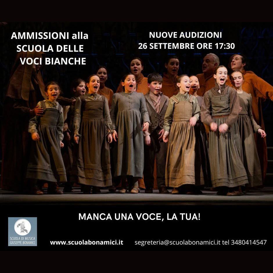 Audizioni alla Scuola delle Voci Bianche